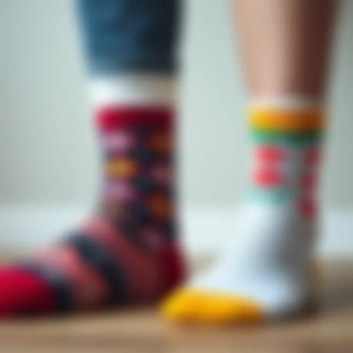 Comparison of traditional socks versus personalized options