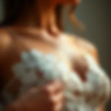 A close-up shot highlighting the fabric texture and quality of the bodycon dress