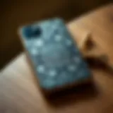 Elegant design of a laser engraved phone case featuring intricate patterns