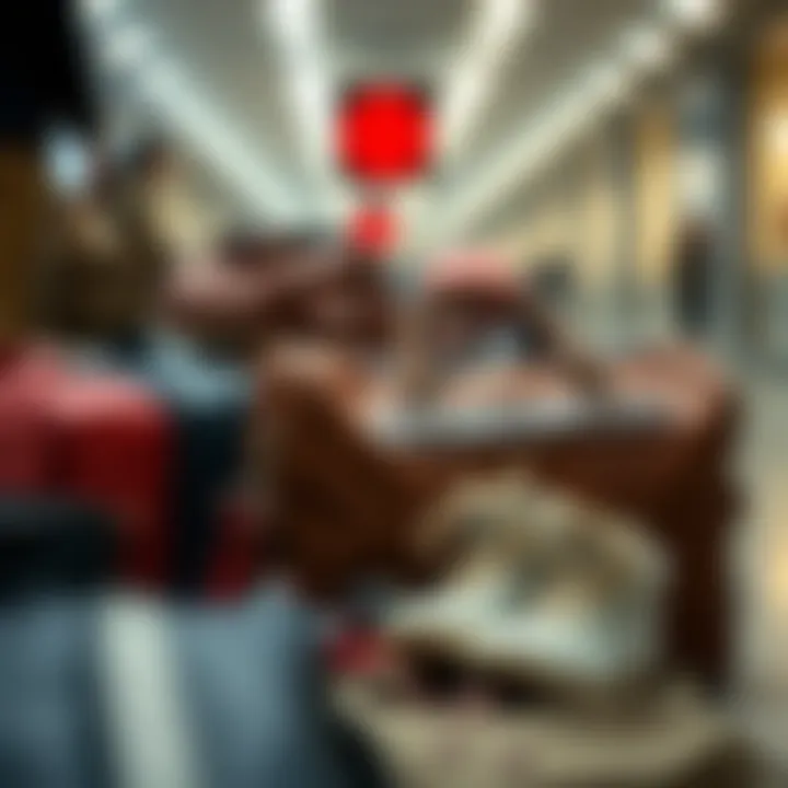 Variety of Materials in Commuter Bags Diverse materials used in commuter bags with shoe compartments