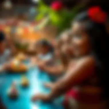 Children enjoying interactive activities inspired by Moana