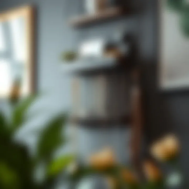 Stylish wall mount necklace organizer with multiple hooks and compartments