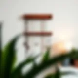 Elegant wall mount necklace organizer showcasing a minimalist design