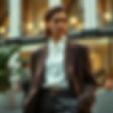 Sustainability in Fashion Choices Sustainable fabrics used in oversized blazers.