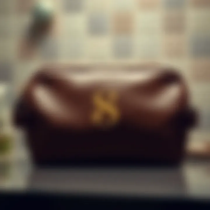 Chic Personalized Toiletry Bag Stylish personalized toiletry bag with initials