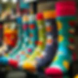 Vibrant photo socks showcasing unique designs