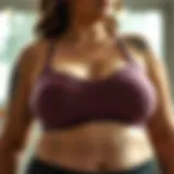 Comfortable plus size workout bra with excellent support