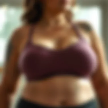 Comfortable plus size workout bra with excellent support