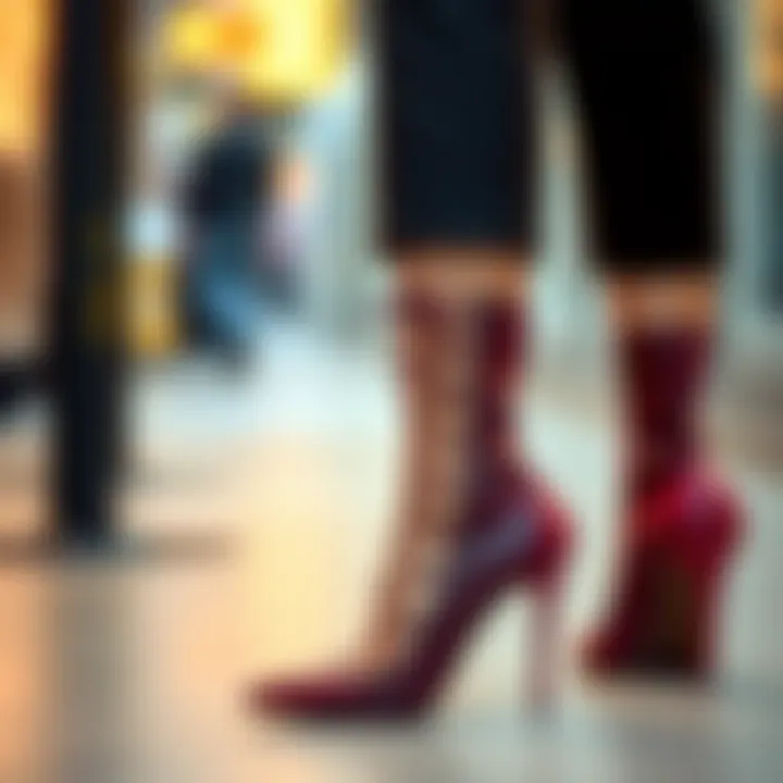 Integrating Lace-Up Heels into Fashion Fashionable outfit paired with chic lace-up heels