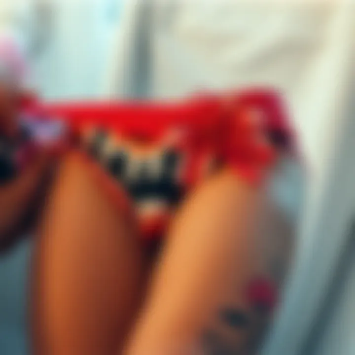 A captivating array of colorful and artistic underwear designs showcasing creativity.