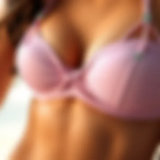 Detail view of rib underwire design