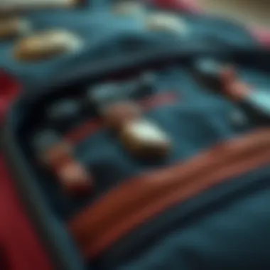 Close-up view of the innovative materials used in the Rock Bros bag