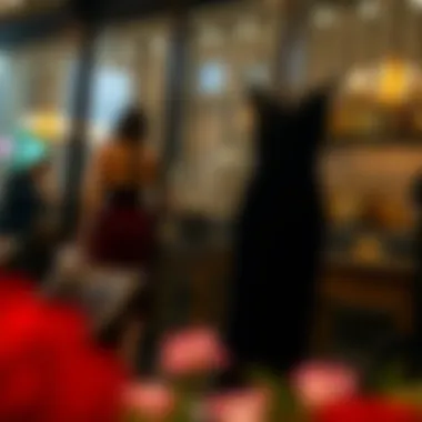 Chic Elegance: A Black Lace Cocktail Dress Elegant black cocktail dress with intricate lace details