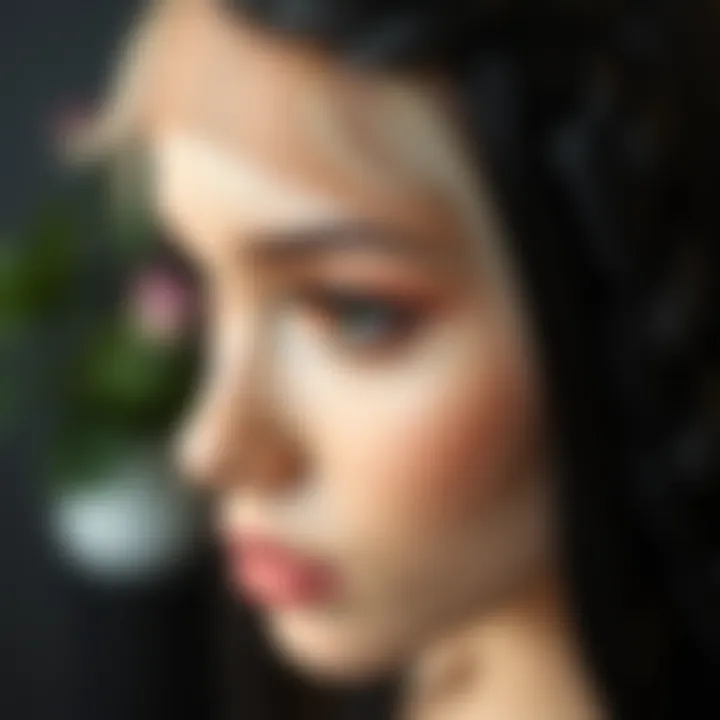 Close-up of intricate braiding technique used in lace front wigs.