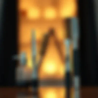 Essential maintenance tools and products for lace front wigs.