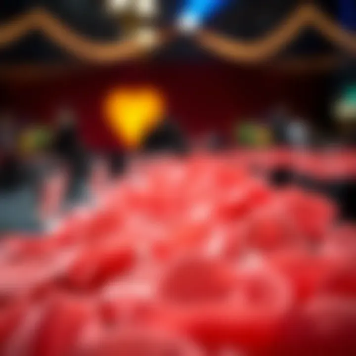 Silicone gel petals showcased at a fashionable event