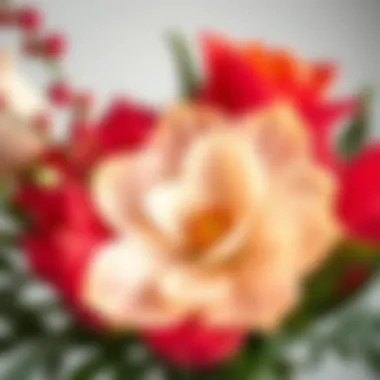 Silicone gel petals used in a stylish floral arrangement