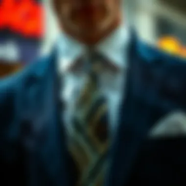 A stylish outfit featuring a snakeskin tie paired with formal attire