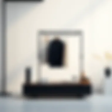 Elegant steamer stand with modern design