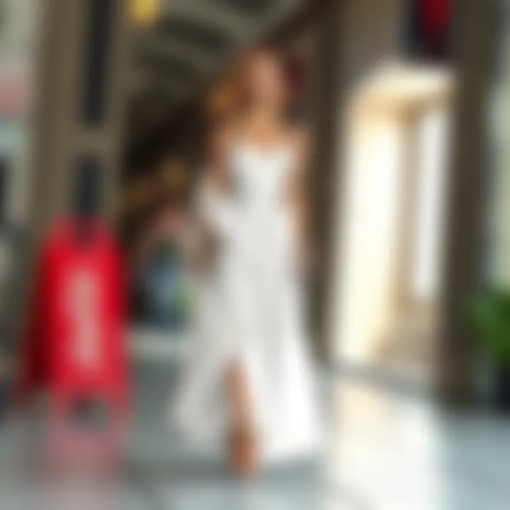 Footwear options paired with a stylish spaghetti strap dress