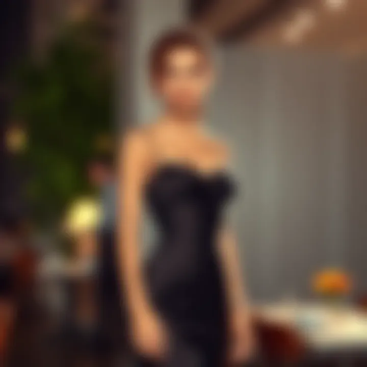 Spaghetti strap dress styled for a formal event