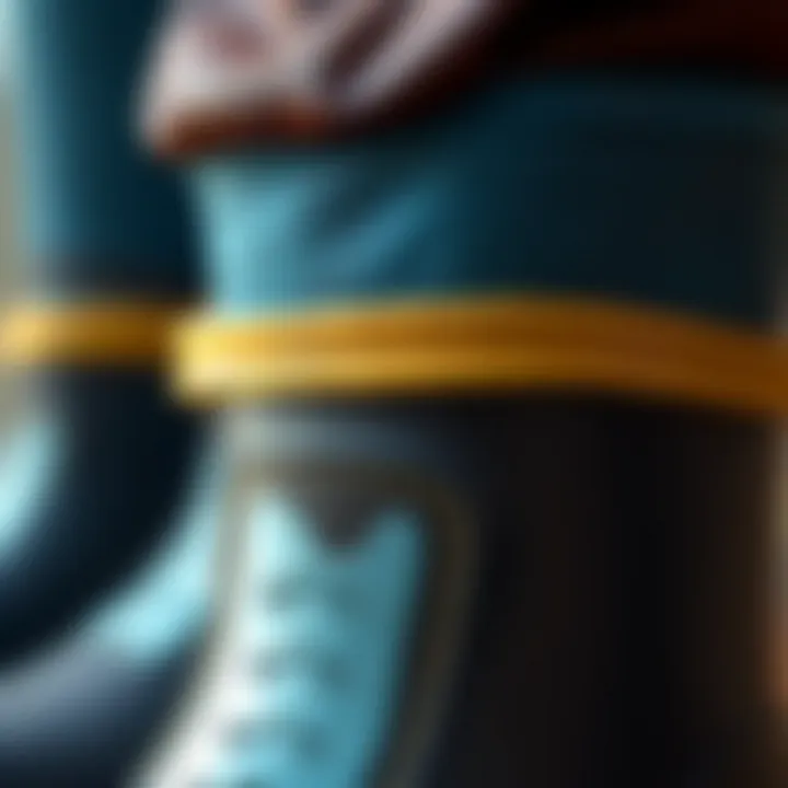 High-Quality Materials of Rain Boots Close-up of high-quality materials used in rain boot design