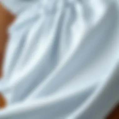 Close-up of sustainable fabric used in maternity swimwear