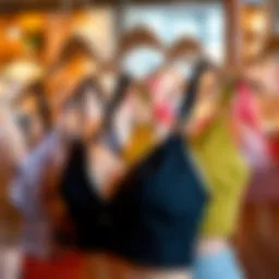 Elegant display of various tank bralette styles showcasing diverse designs