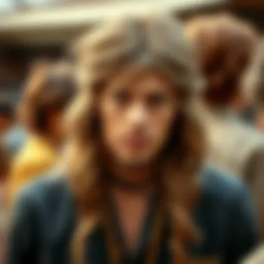 Historical representation of hippie culture and hairstyles