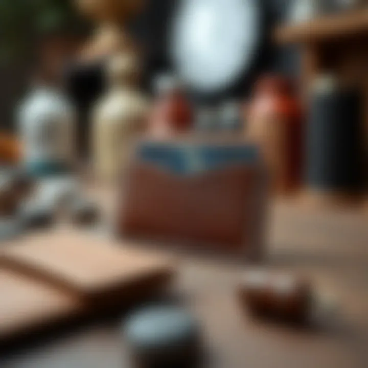 Sustainable materials used in crafting leather card holders