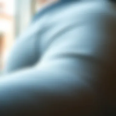 Close-up view of fabric textures used in sexy back leggings