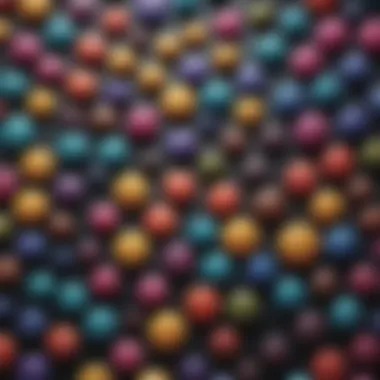 Display of various colors and styles of Swiss dots tops