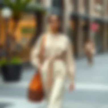 Sustainable fashion choices in beige attire