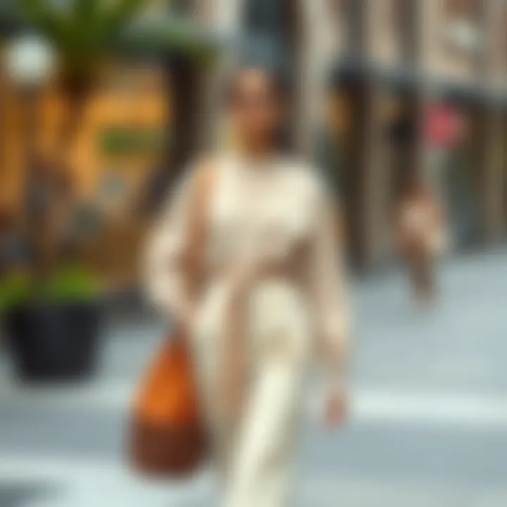 Sustainable fashion choices in beige attire