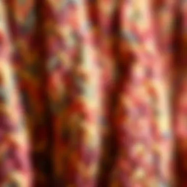 Close-up of the intricate knit pattern showcasing texture