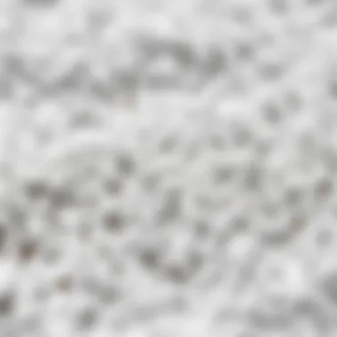 Close-up of a soft light grey plush rug texture