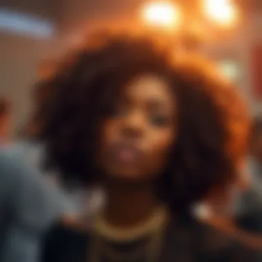 Exquisite curls showcasing cultural significance