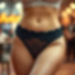 Innovative design of a waist slimming thong