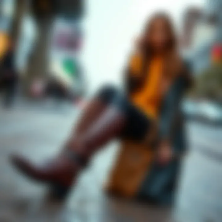 Fashionable layering techniques with leggings and ankle boots