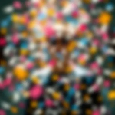 Innovative use of confetti in fashion design