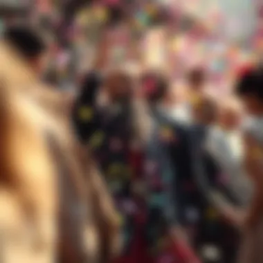 Historical depiction of confetti throwing in a festival