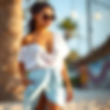 Fashionable styling options for skirt cover-up