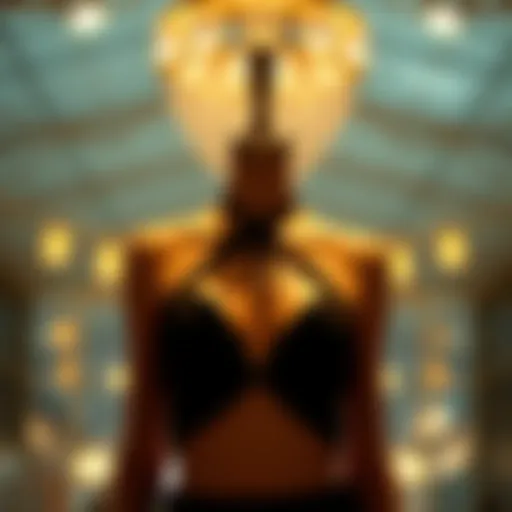 Elegant display of a cami halter top showcasing its design