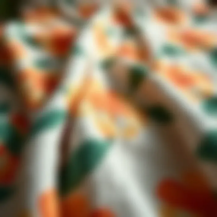 Eco-Friendly Fabric Choices Close-up of fabric texture highlighting eco-friendly materials.