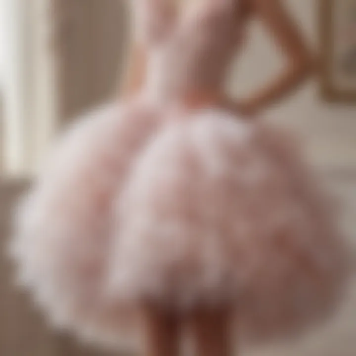 An elegant event featuring individuals wearing layered ruffle tulle skirts