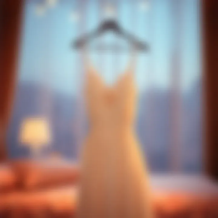 Chic and Cozy Nightgown Design Elegant spaghetti strap nightgown in soft fabric