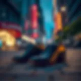 Urban Elegance: Supper Shoes in Style Stylish supper shoes in an urban setting