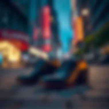 Urban Elegance: Supper Shoes in Style Stylish supper shoes in an urban setting