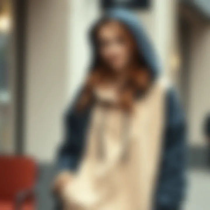 Fashion-forward layering ideas with midi hoodie dress