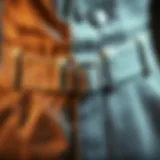 Historical pants clasp designs showcasing evolution